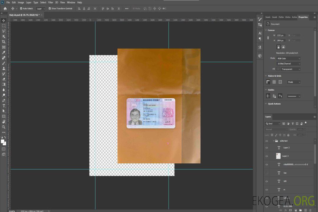 Permis de séjour au Royaume-Uni version 2 photolook FRONT template Permis de séjour au Royaume-Uni version 2 photolook FRONT template